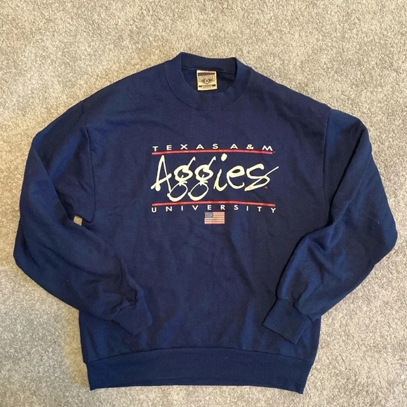 Red Oak Other - EUC Vintage Texas A&M Aggies Pullover Sweatshirt Sz Medium Made in USA Gig Em
